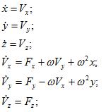 Motion equations