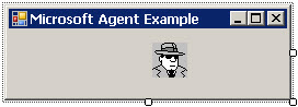 Microsoft Agent Control in a Form Figure 4 - Microsoft Agent Control