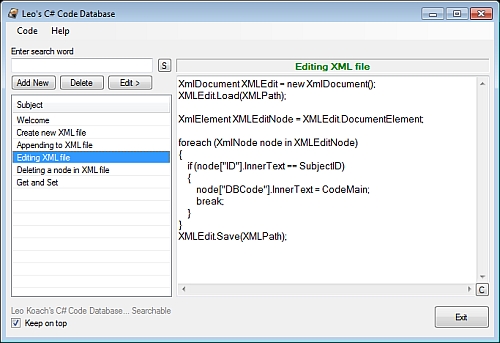 c# create temporary xml file for download