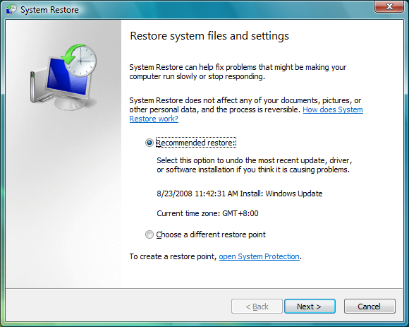 Creating A Restore Disk For Windows Vista
