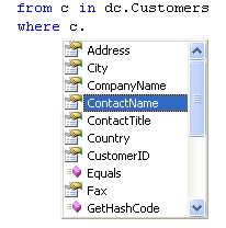 Sample Image - table IntelliSense