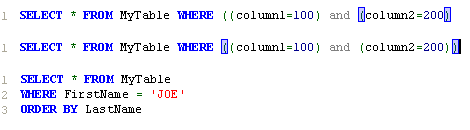 Sample screenshot texteditor