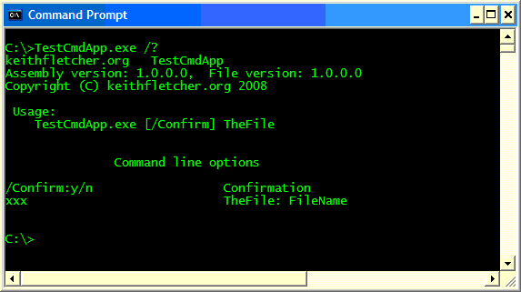 Parsing C Command-Line Arguments - msdnmicrosoftcom