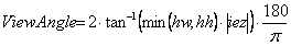 ViewAngle formula