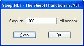 Sleep.NET Main Window