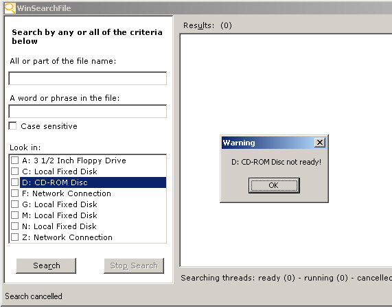 Disk Not ready Sample Image - notready.jpg