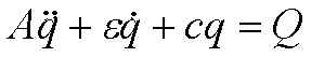 Harmonic oscillation equation