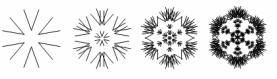 Second type of snow flakes
