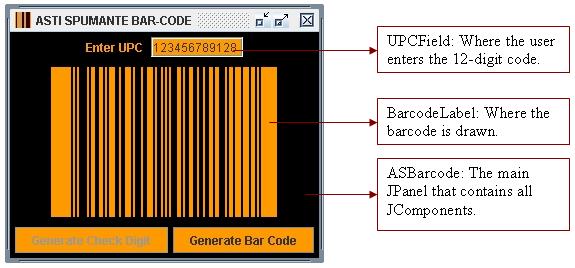original upc barcode label. a arcode label