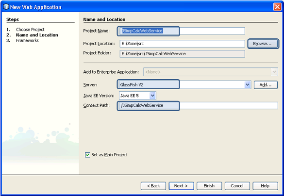 Create Web Service Netbeans Project