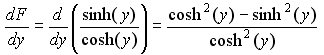 Derivative of tanh function