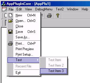 Example application running with this plug-in