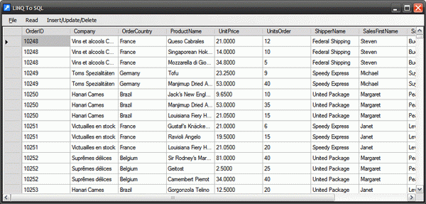 Linq To Sql Select New Custom Object