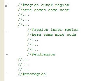 outlined sections