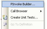 Running PInvokeLib Add-in