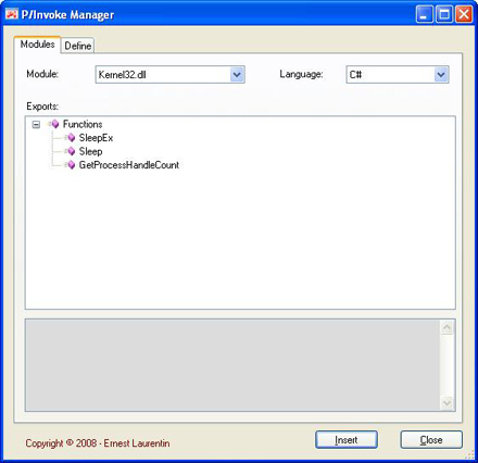 PInvokeLib Module