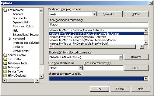 VCE customizing panel