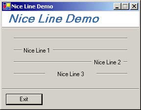 Demo showing uses off NiceLine