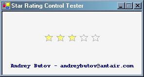 C# Star Rating Control Screenshot