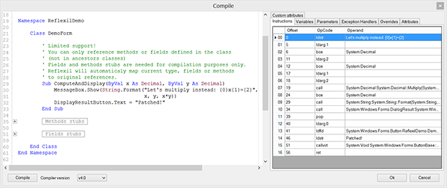 Injecting VB.NET