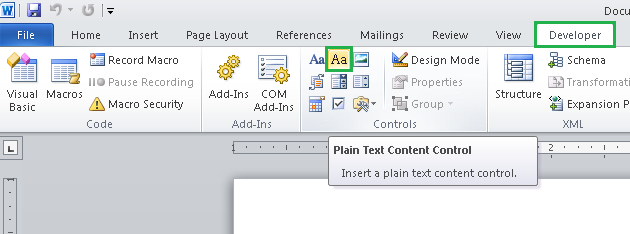 word rich text content control dependent word rich text content control dependent