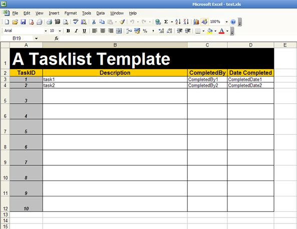 sign up sheet template. an existing template: