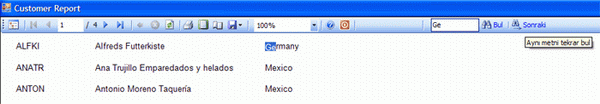 ReportViewer Toolbar