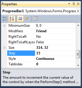 Visual Basic Progress Bar