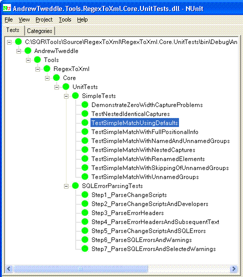 Unit tests for the conversion utility