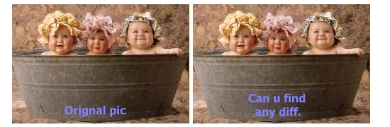 Can u see any diff