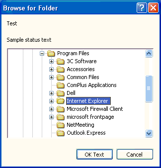 Folder browser demo