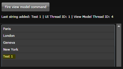new item added to list