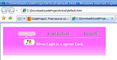 Great  on The Silverlight Homepage Great Navigation Bar Only With Javascript