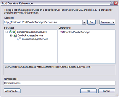 Add service reference