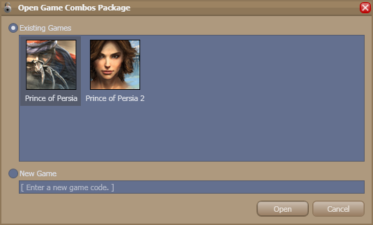 Skinned open package window