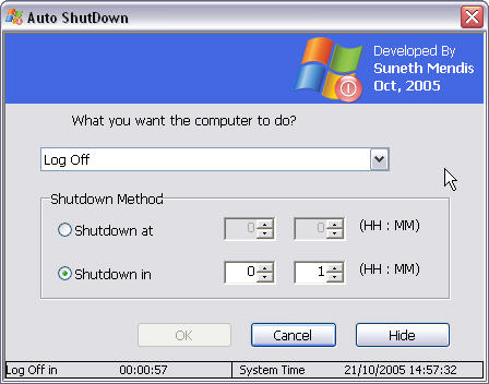 Free Download PC Timer Shutdown