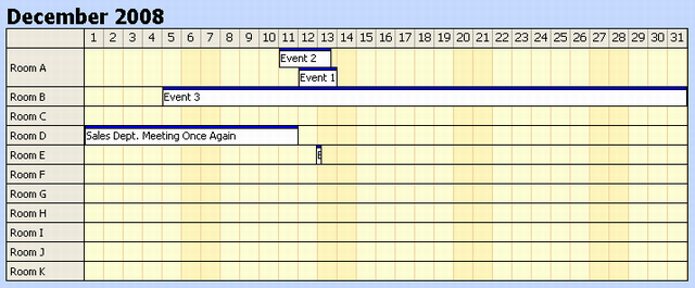 scheduler. DayPilot Scheduler Screenshot