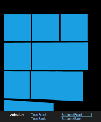 Turnstile with 3-column Windows Phone 7 layout