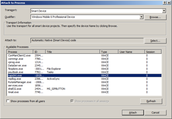 RAPI debugging - 24K