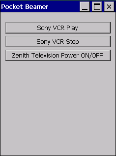Screenshot of pocketpc application