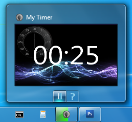 TaskbarTimer screenshot