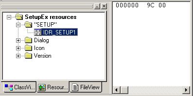 Embedded compressed merge data within the SetupEx.exe.