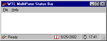 Multipane Status Bar Sample