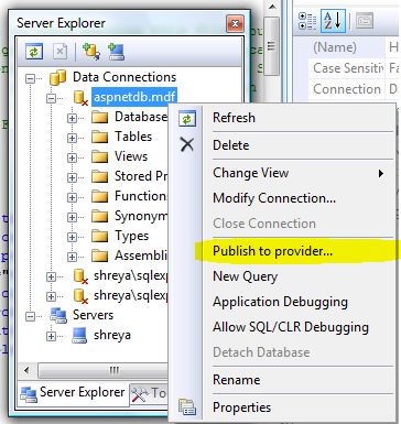 Publish to Provider