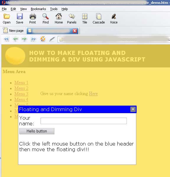 Firefox screenshot