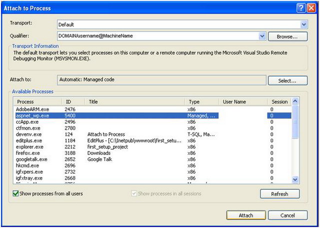 Debugging Program Not Necessary If