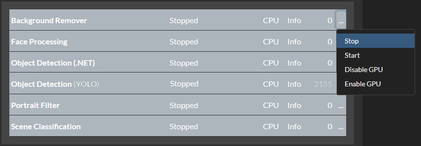 CodeProject.AI Stop YOLO