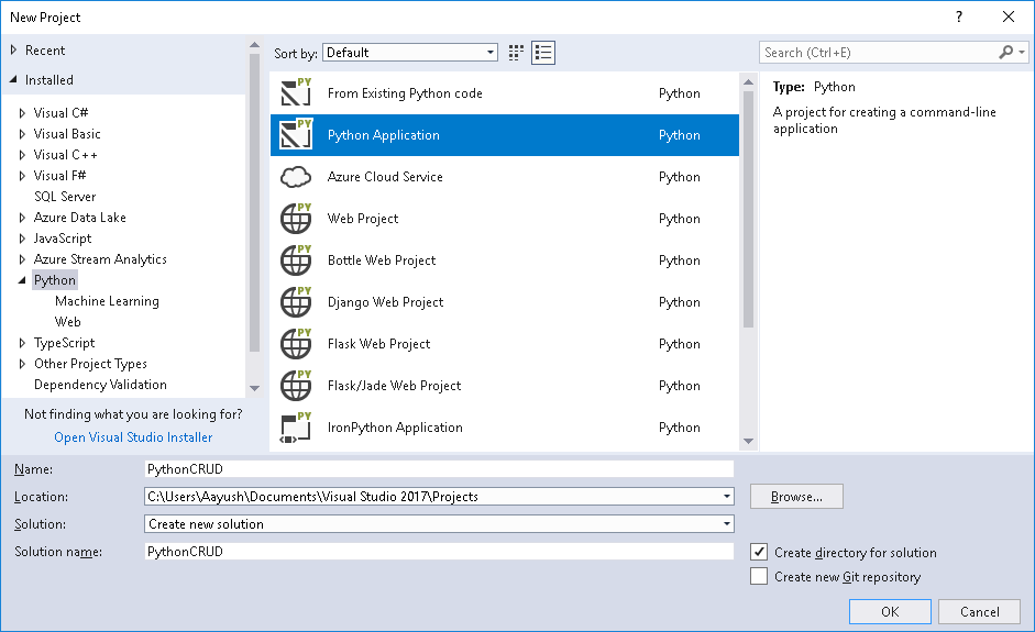 Python Crud operations