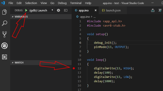 Debugging Arduino C/C++ Code 