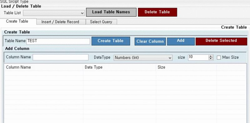 Table load. C# list Table.